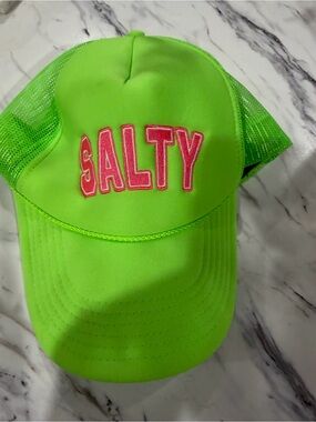 Neon Green "SALTY" Trucker Hat